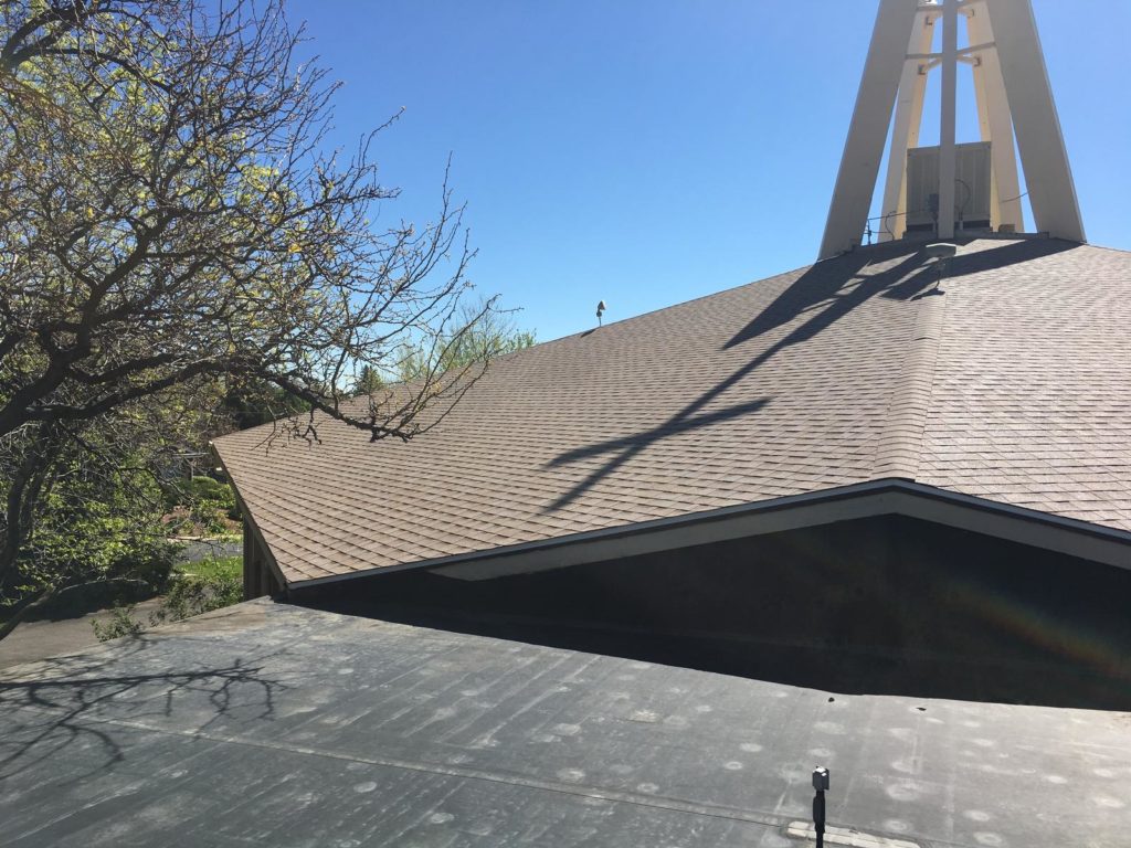 Denver church roof repair work